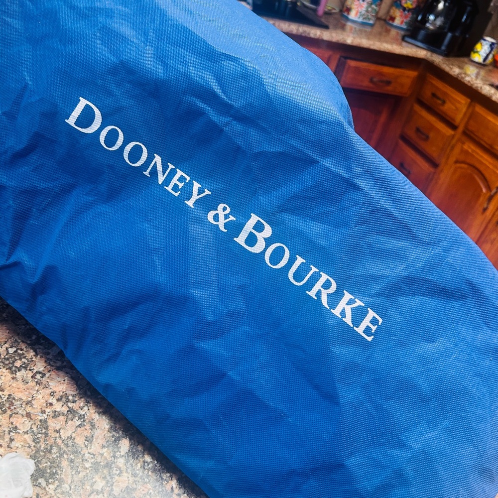 Dooney & Bourke Black and Tan Textured Shoulder Bag - Picture 5 of 5